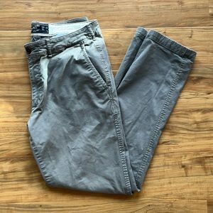Abercrombie Men’s Langdon Slim Stretch Chinos - Gray